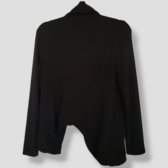 HELMUT LANG Villous Asymmetric Zip Cardigan Black - Picture 10 of 13